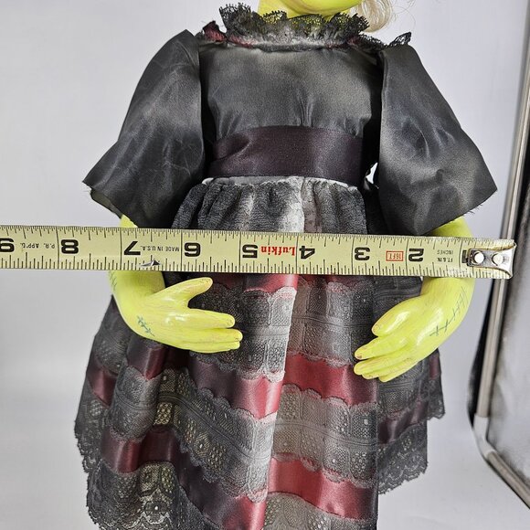 Haunted Doll Girl OOAK Artist Hand Painted Scary Spooky Halloween Porcelain 20" - Picture 10 of 11